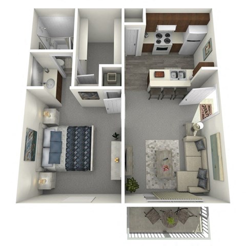 1 bed 1 bath at The Local Apartments, Memphis, TN